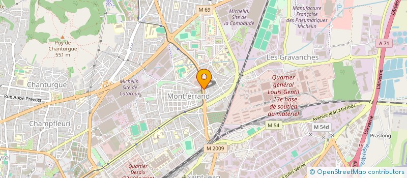 localisation de l'entreprise ARVERNE BATISSEURS  CLERMONT-FERRAND