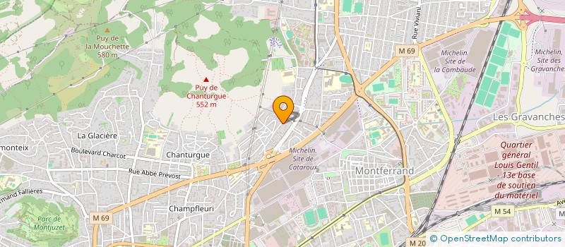 localisation de l'entreprise ARVERNE COMMUNICATION à CLERMONT-FERRAND