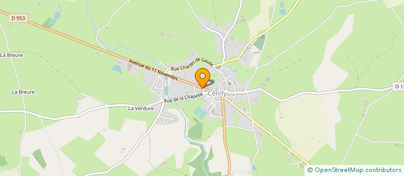 localisation de l'entreprise ARVERNE DIRECT SARL à CERILLY