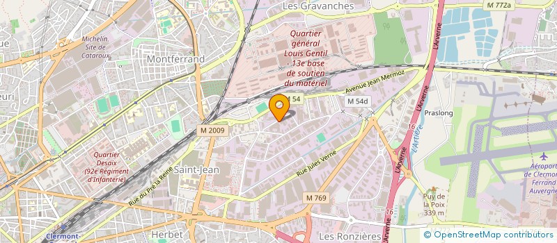 localisation de l'entreprise ARVERNE DOMOTIQUE  CLERMONT-FERRAND