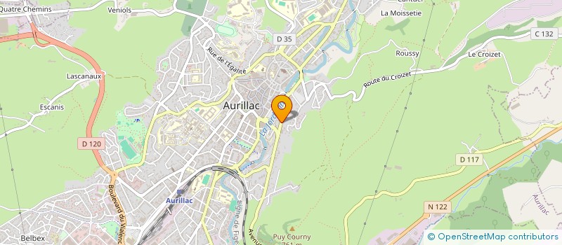 localisation de l'entreprise ARVERNE FAMILY à AURILLAC