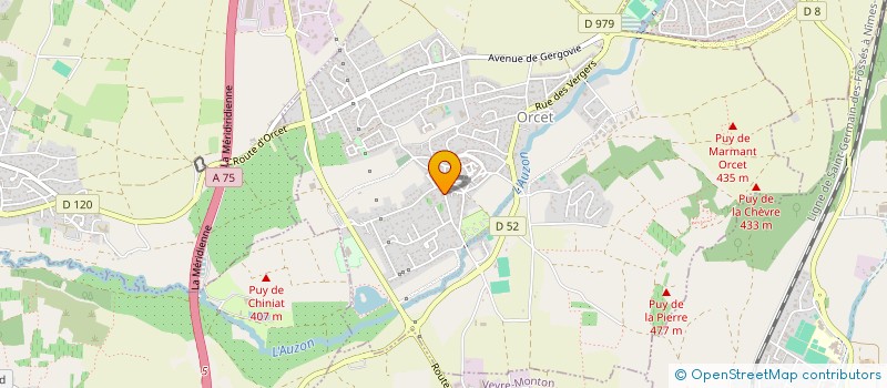 localisation de l'entreprise ARVERNE FLUX ENERGIES  ORCET