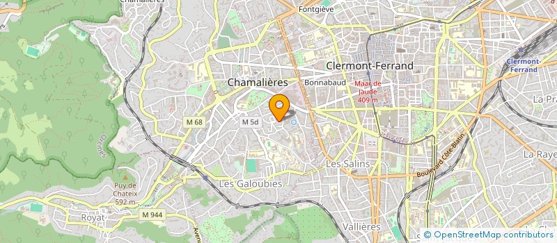 localisation de l'entreprise ARVERNE FOX SEVENS  CHAMALIERES