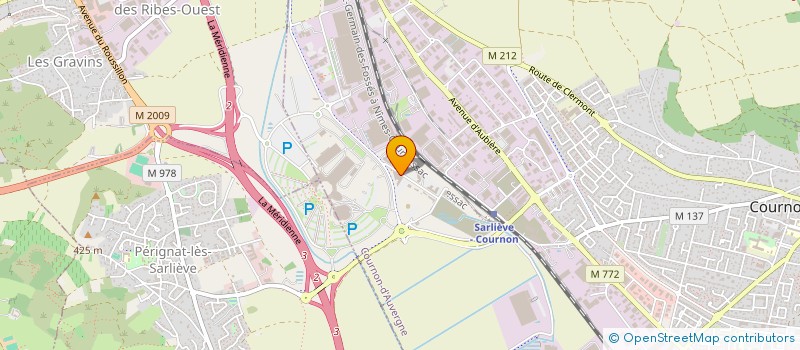 localisation de l'entreprise ARVERNE IMMOBILIER RETRAITE 2  COURNON-D'AUVERGNE