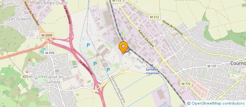 localisation de l'entreprise ARVERNE IMMOBILIER RETRAITE  COURNON-D'AUVERGNE