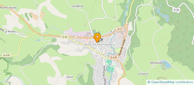 localisation de l'entreprise ARVERNE MEDICAL à RIOM-ES-MONTAGNES