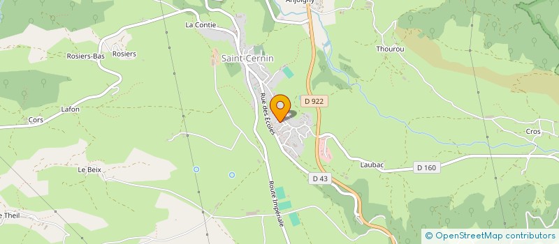 localisation de l'entreprise ARVERNE PRO SECURITE à SAINT-CERNIN