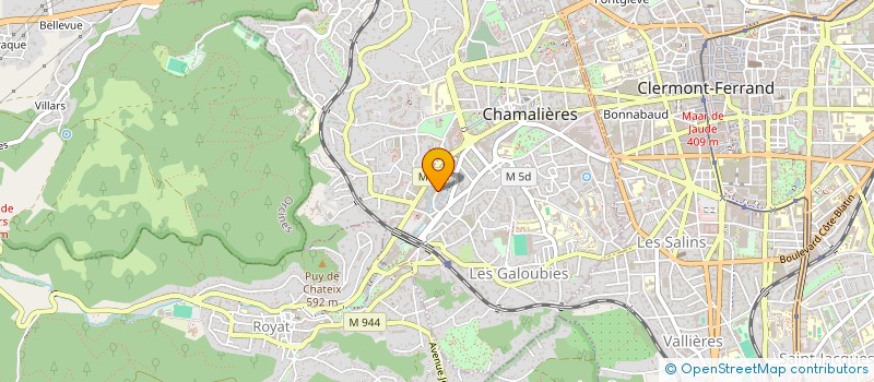 localisation de l'entreprise ARVERNEXPERT à CHAMALIERES