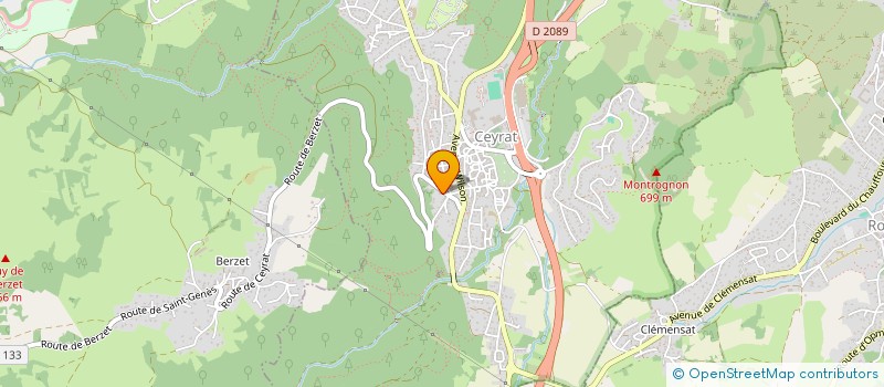 localisation de l'entreprise ARVERNI à CEYRAT