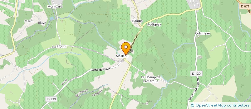 localisation de l'entreprise ARVERT à CURSAN