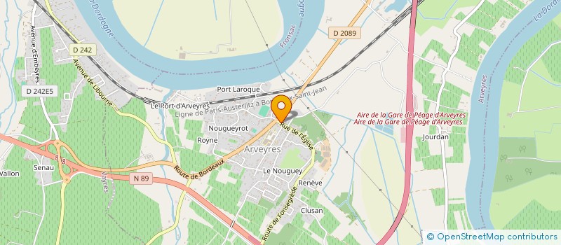 localisation de l'entreprise ARVEYRES EN FETE  ARVEYRES