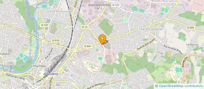 localisation de l'entreprise ARVHA à ANGOULEME