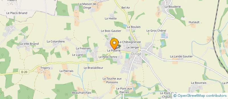 localisation de l'entreprise ARVI  DINGE