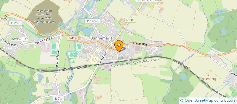 localisation de l'entreprise ARVI  DANNEMARIE