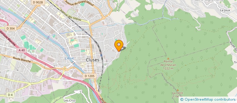 localisation de l'entreprise ARVI'STIC  CLUSES