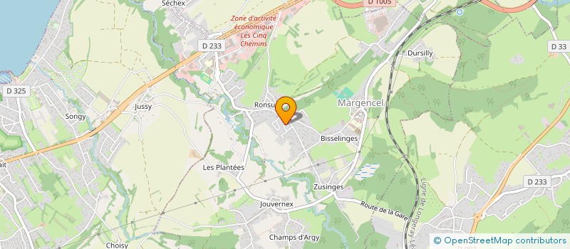 localisation de l'entreprise ARVI STUDIO  MARGENCEL