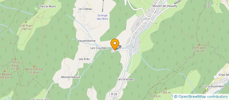 localisation de l'entreprise ARVI TP  LULLIN