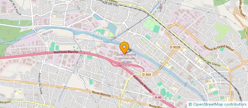 localisation de l'entreprise ARVI4 à SCIONZIER