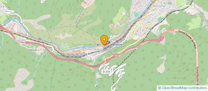 localisation de l'entreprise ARVIAN  MODANE