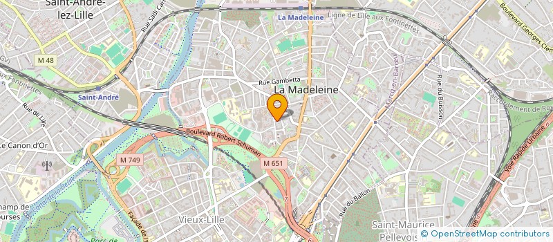 localisation de l'entreprise ARVIC à LA MADELEINE