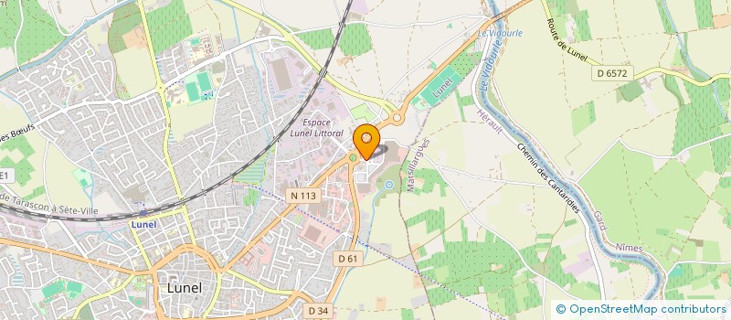 localisation de l'entreprise ARVIDOC  LUNEL