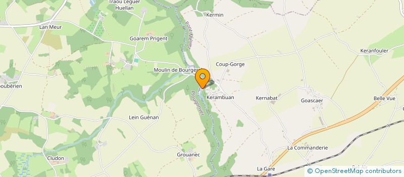 localisation de l'entreprise ARVILIN  PONT-MELVEZ