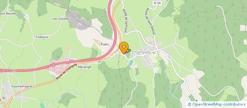 localisation de l'entreprise ARVIM  CHAMPOLY