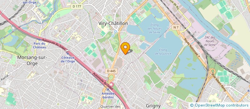 localisation de l'entreprise ARVIM à VIRY-CHATILLON