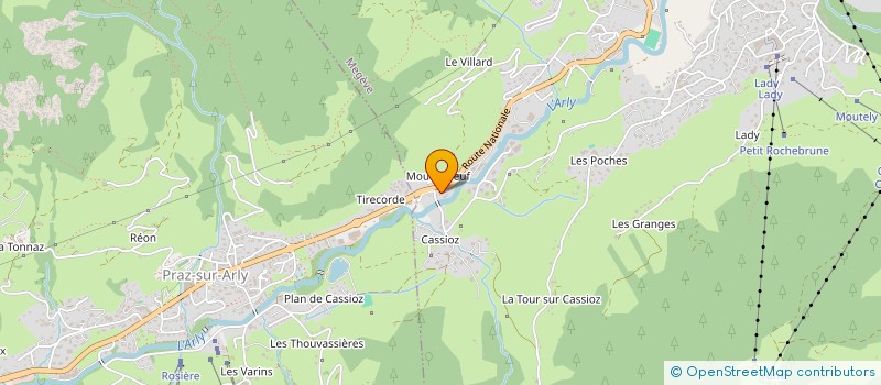 localisation de l'entreprise ARVIN BEROD CONSEIL  MEGEVE