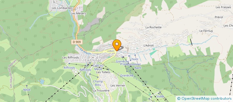localisation de l'entreprise ARVIS IMMO à LA CLUSAZ
