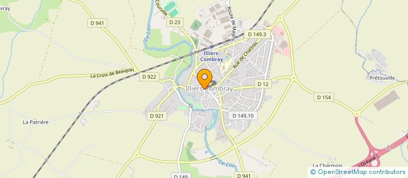 localisation de l'entreprise ARVISET à ILLIERS-COMBRAY