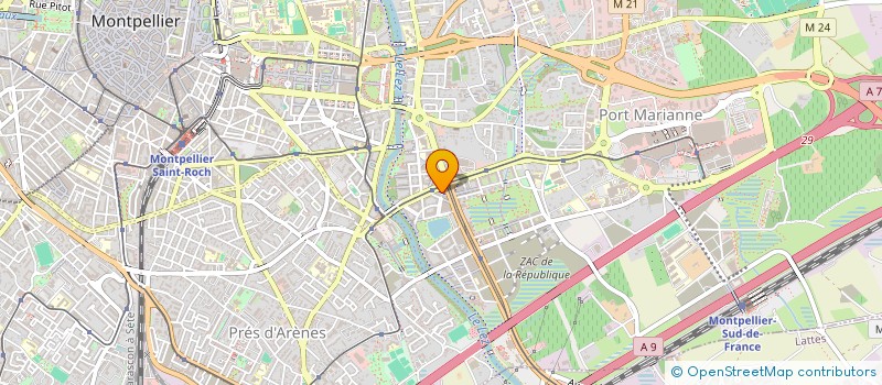 localisation de l'entreprise ARVITACONCEPT SAS à MONTPELLIER