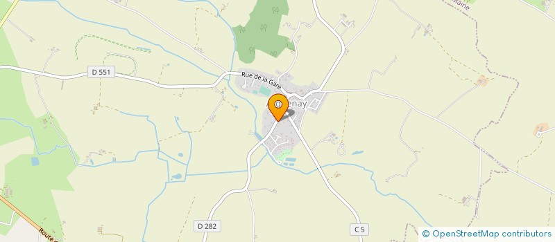 localisation de l'entreprise ARVL DISTRIBUTION à LA BAZOUGE-DE-CHEMERE
