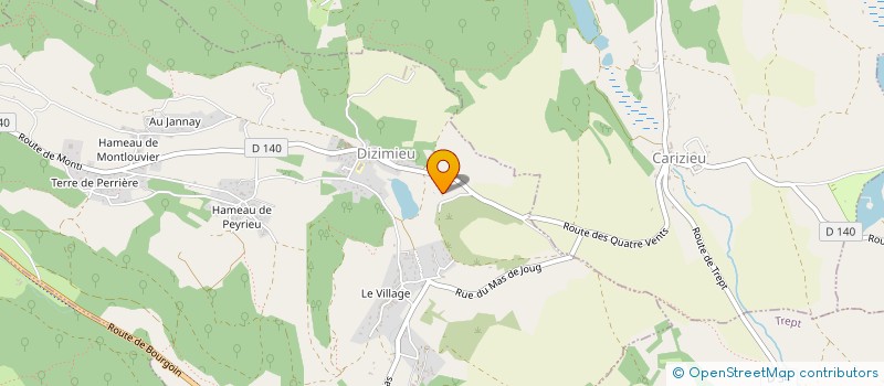 localisation de l'entreprise ARVL PONT  DIZIMIEU