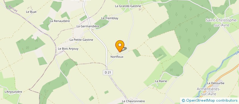 localisation de l'entreprise ARVOR à SAINT-CHRISTOPHE-SUR-AVRE