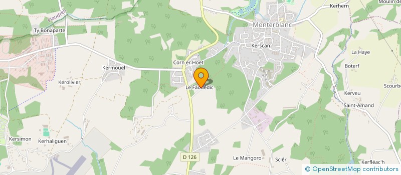 localisation de l'entreprise ARVOR  MONTERBLANC