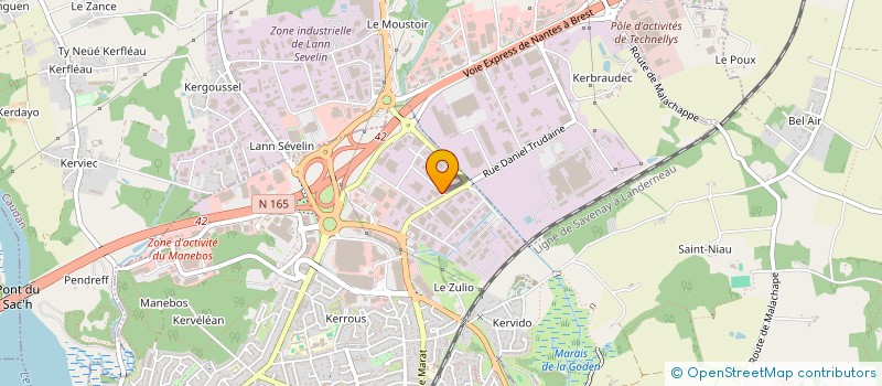 localisation de l'entreprise ARVOR CLOTURES  CLEGUER