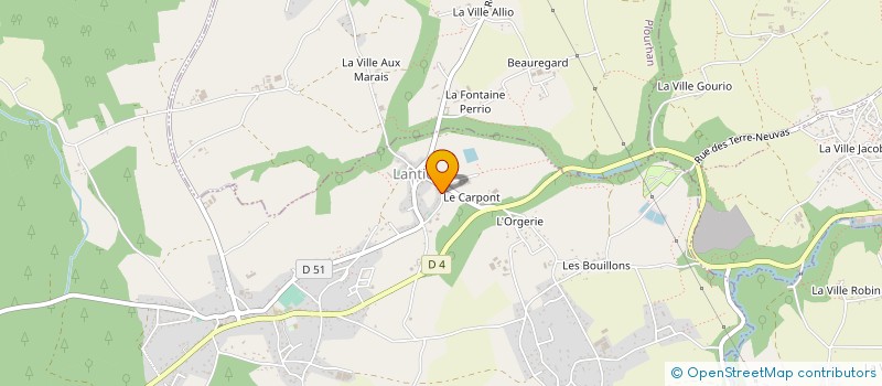 localisation de l'entreprise ARVOR PROPRETE à LANTIC