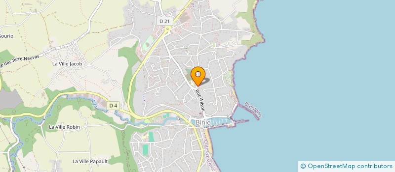 localisation de l'entreprise ARVOR ROLLER SPORT  BINIC-ETABLES-SUR-MER