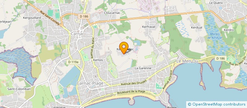 localisation de l'entreprise ARVOR3  CARNAC