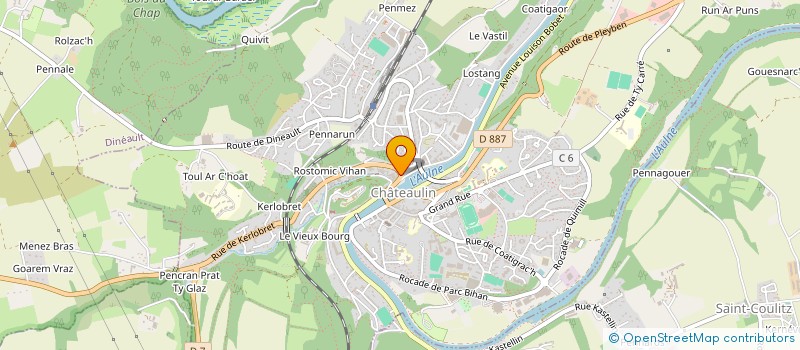 localisation de l'entreprise ARVORIG COURTAGE CONSEILS à CHATEAULIN