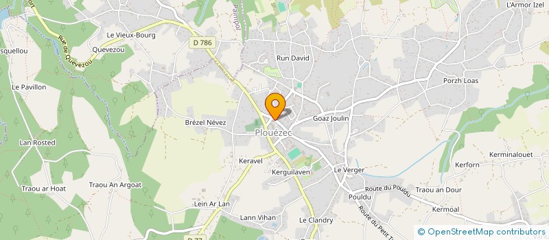 localisation de l'entreprise ARVORIZ  PLOUEZEC