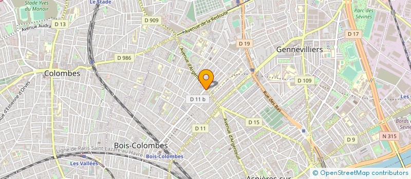localisation de l'entreprise ARWA à COURBEVOIE