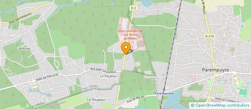 localisation de l'entreprise ARWEVENT  LE PIAN-MEDOC