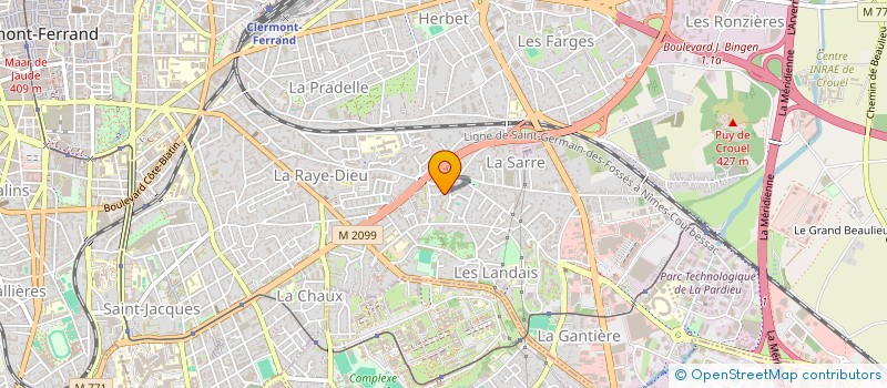 localisation de l'entreprise ARX PRO BATIMENT  CLERMONT-FERRAND