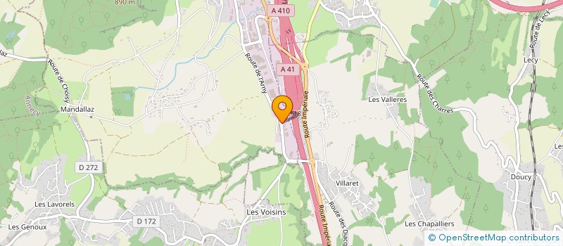 localisation de l'entreprise ARXICE à FILLIERE
