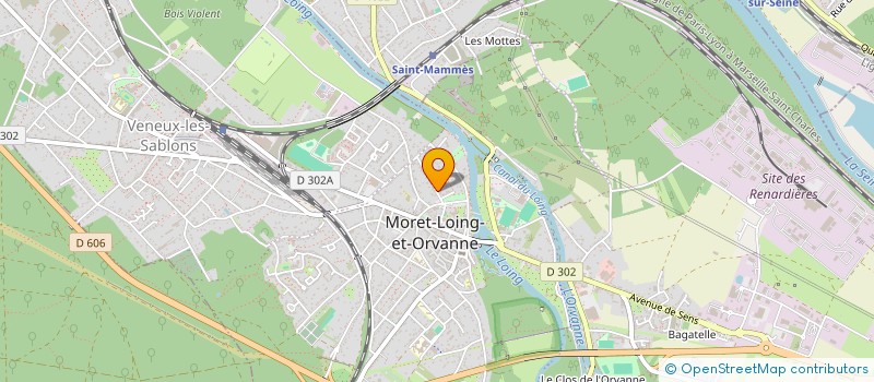 localisation de l'entreprise ARXITEK  MORET-LOING-ET-ORVANNE