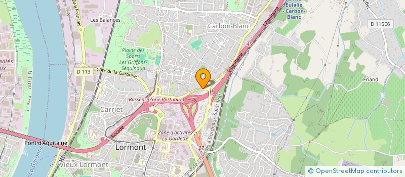 localisation de l'entreprise ARY UNITY  CARBON-BLANC