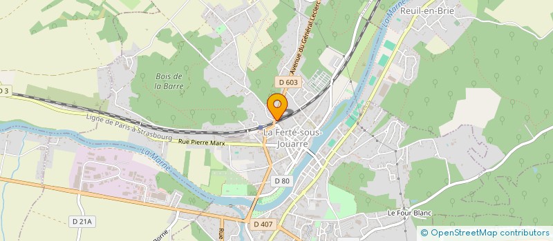 localisation de l'entreprise ARYA  LA FERTE-SOUS-JOUARRE