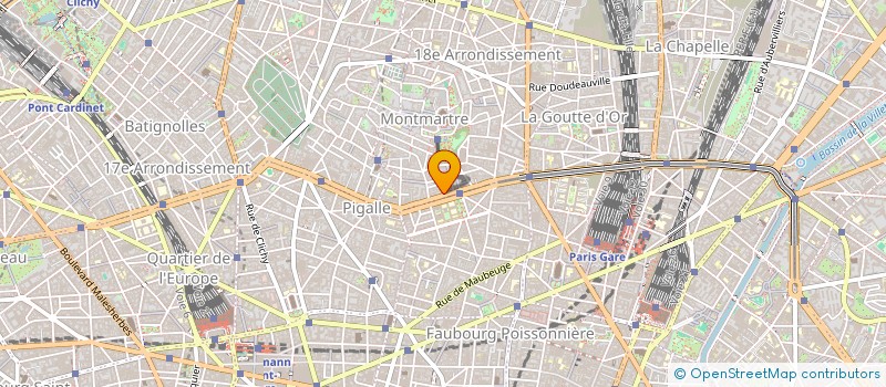 localisation de l'entreprise ARYA  PARIS 18